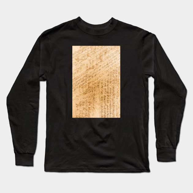 Crossing Tyre Imprint Markings Dried In Sunlight Long Sleeve T-Shirt by textural